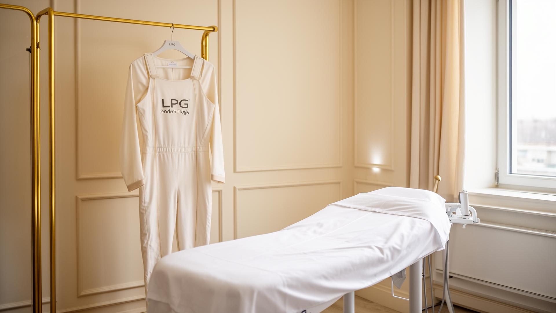 Kombinezon LPG endermologie i kosmetologiczne łóżko zabiegowe w gabinecie Estelium w Bielsku-Białej