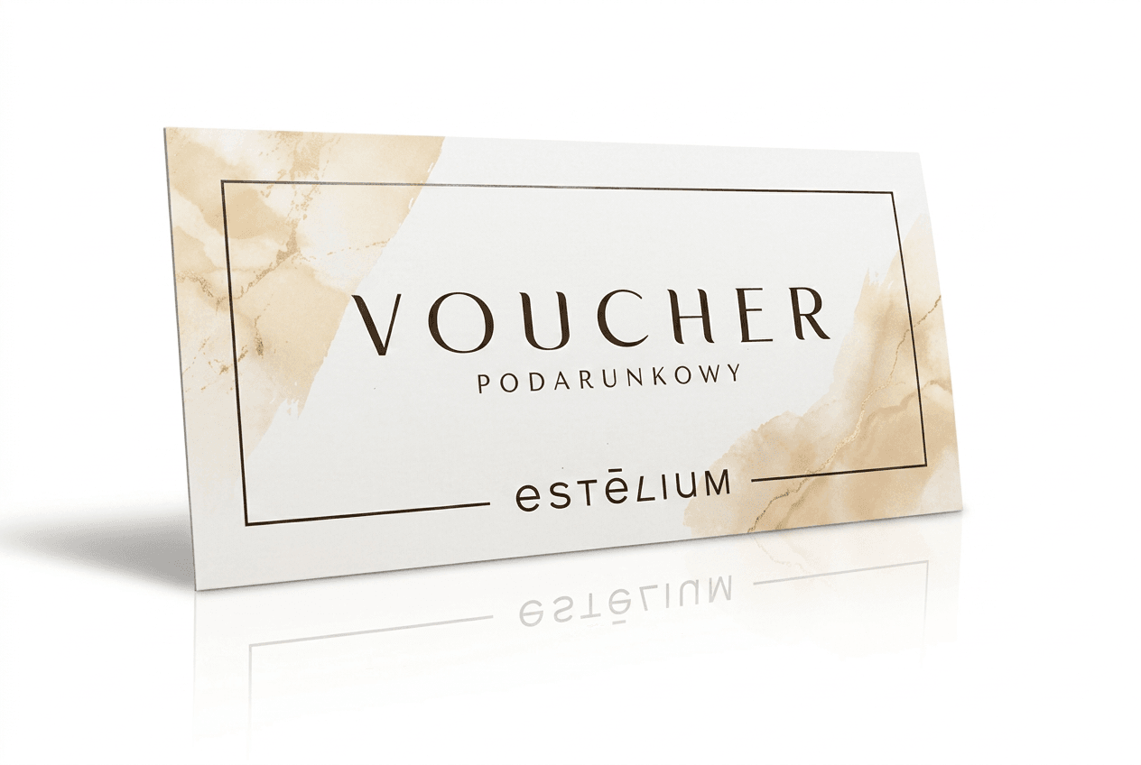 Fizyczny voucher podarunkowy Estelium do odbioru w gabinecie w Bielsku-Białej